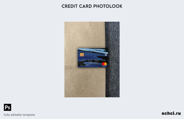 цифровая загрузка Гвинея Fibank Mastercard фотообраз переднего шаблона